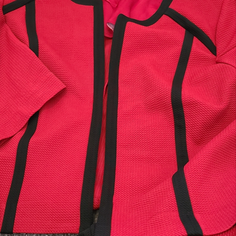 Red and black studio one dress